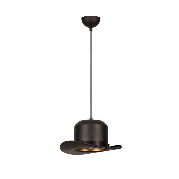 Lampadario nero con paralume in tessuto ø 30 cm Capello – Opviq lights-image-3
