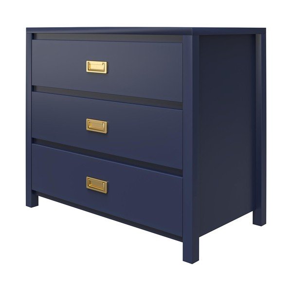 Cassettiera bassa blu scuro 91x80 cm Monarch Hill Haven - Støraa-image-3