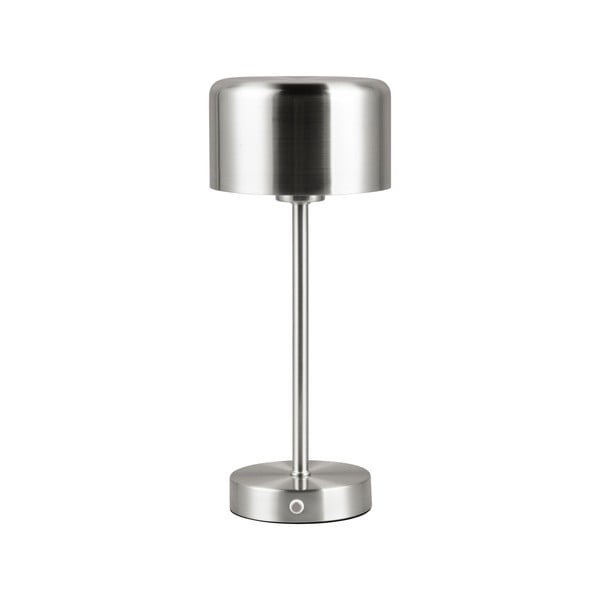 Lampada da tavolo LED dimmerabile in argento (altezza 30 cm) Jeff - Trio