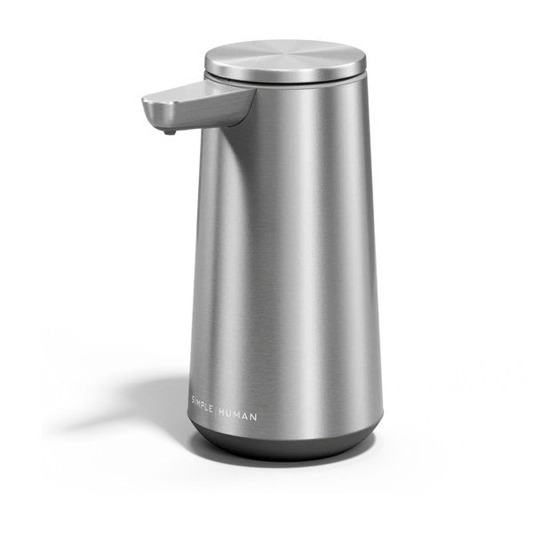 Dispenser per sapone automatico color argento opaco in acciaio inox 296 ml – simplehuman