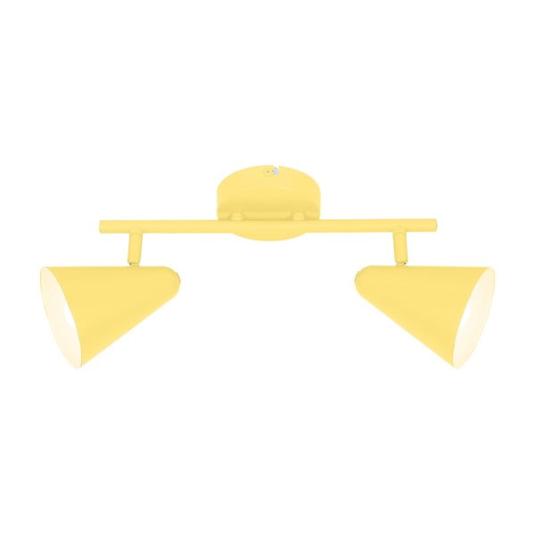 Lampada da soffitto gialla con paralume in metallo 42x10 cm Amor - Candellux Lighting-image-1