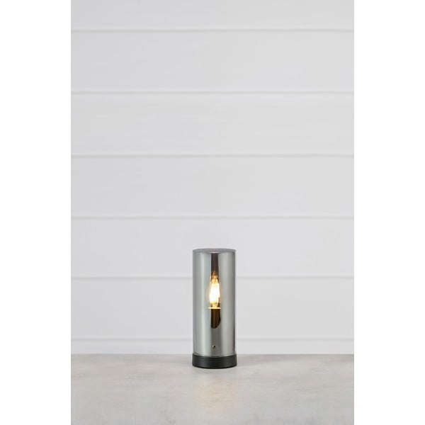 Lampada da tavolo nera con paralume in vetro (altezza 23 cm) Post - Markslöjd-image-1