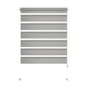 Tenda a pacchetto giorno/notte grigia 57x150 cm Zebra – Gardinia