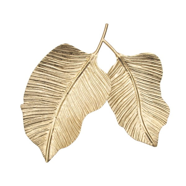 Vassoio decorativo in metallo Double Leaf - Mauro Ferretti