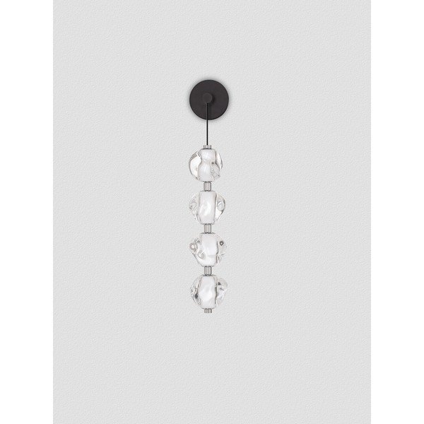Lampada da parete LED nera opaca in metallo Ifos – Nova Luce-image-4