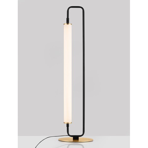 Lampada da tavolo LED bianca/nera opaca in metallo (altezza totale 68 cm) Wetro – Nova Luce-image-4