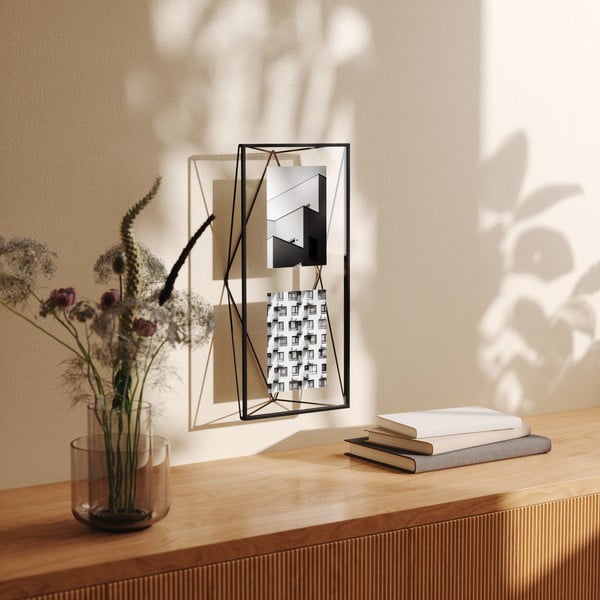 Struttura in metallo nero da appoggio/parete 48x23 cm Prisma - Umbra-image-3