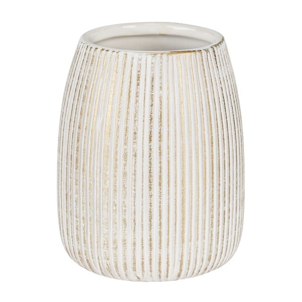 Portaspazzolino bianco/dorato in ceramica Pascoli – Wenko