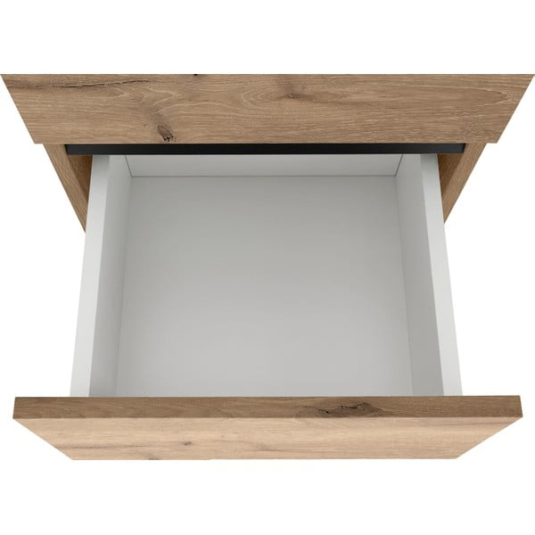 Mobile alto effetto rovere per bagno 38x130 cm Wisla - Støraa-image-1