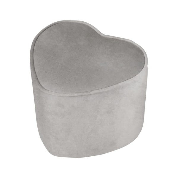 Pouf per bambini in velluto grigio chiaro Lil Sofa - Roba