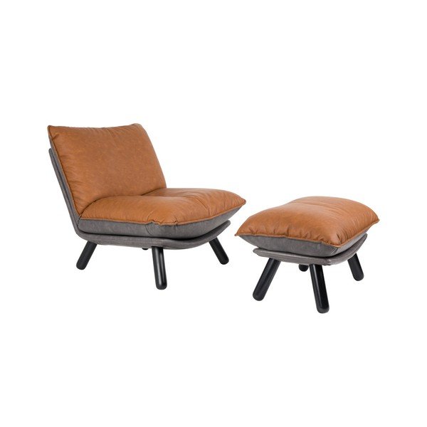 Poltrona marrone Lazy - Zuiver-image-1