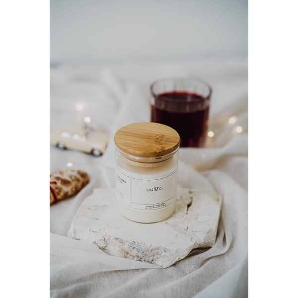 Candela in cera di soia profumata tempo di combustione 40 h #72 Mulled Wine – Perfumed Prague-image-3