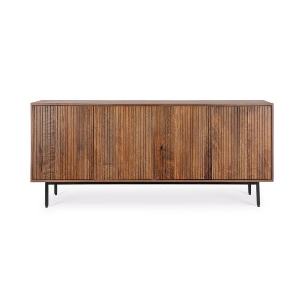 Credenza di colore naturale in mango massiccio 170x75x40 cm Tadita – Bizzotto-image-2
