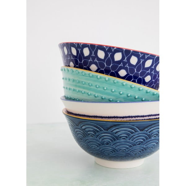 Set di 4 ciotole in ceramica, ø 16,5 cm - Kitchen Craft-image-2