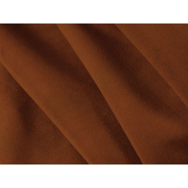 Divano color terracotta per il riposo quotidiano con rivestimento in velluto 184 cm – Micadoni -image-4
