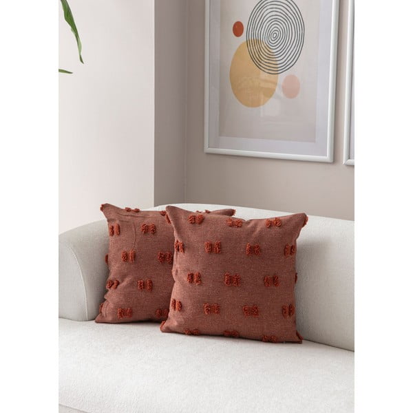 Federe decorative in set 2 pz 43x43 cm Tuffet – Mioli Decor-image-1