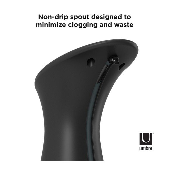 Dispenser di sapone touchless in plastica nera 250 ml Otto - Umbra-image-3