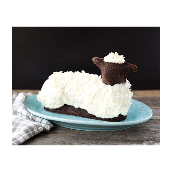 Stampo pasquale in argento a forma di agnello , 700 ml - Nordic Ware-image-1