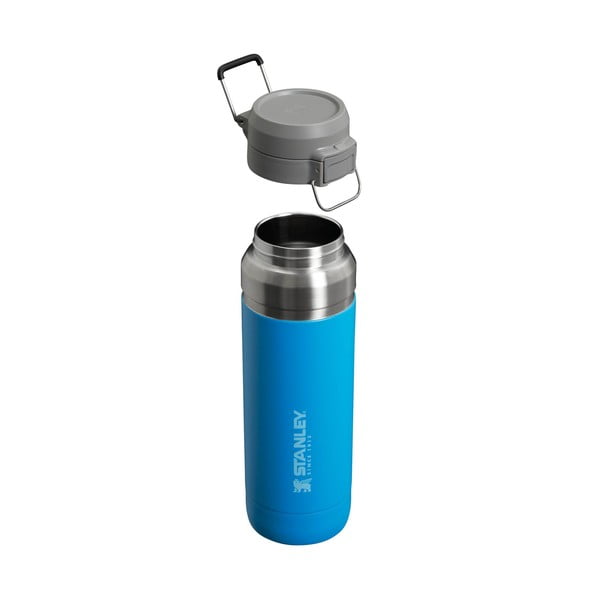 Bottiglia termica blu in acciaio inox 1,06 l QUICK FLIP Azure – Stanley-image-3