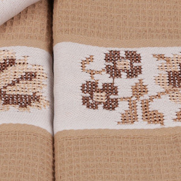 Set di 6 asciugamani in cotone marrone Simplicity, 45 x 70 cm - Mijolnir-image-1
