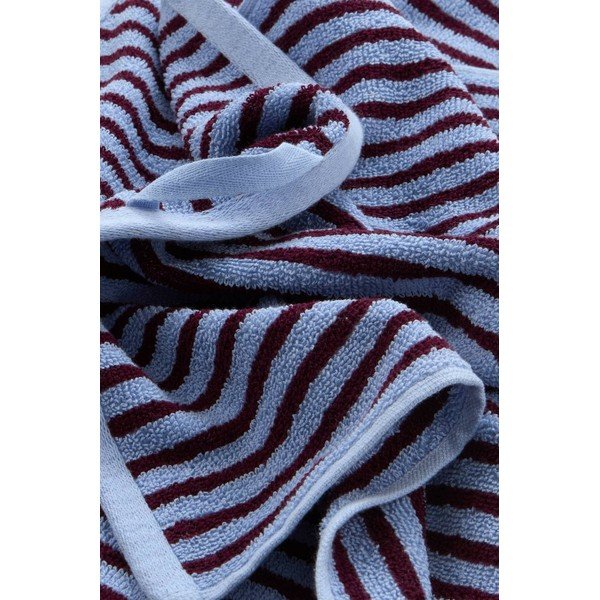 Set di asciugamani burgundy/azzurri in cotone 2 pz 30x50 cm Dixie – Jotex-image-3