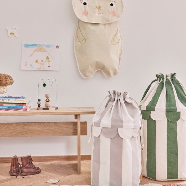 Organizer da appendere color crema in tessuto 40x1x82 cm Darling Rabbit – OYOY Mini-image-1
