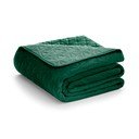 Copriletto verde in velluto con rivestimento trapuntato 240x260 cm Laila – Restilo