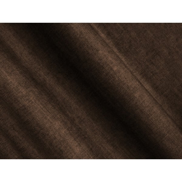 Poggiapiedi marrone scuro con rivestimento in velluto Loretto – Cosmopolitan Design-image-3