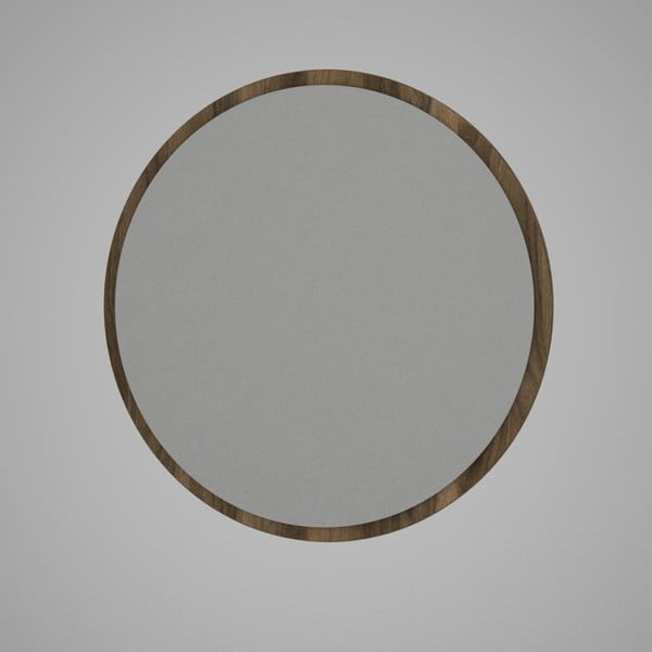Specchio da parete rotondo con cornice marrone , ⌀ 59 cm Glob - Tera Home