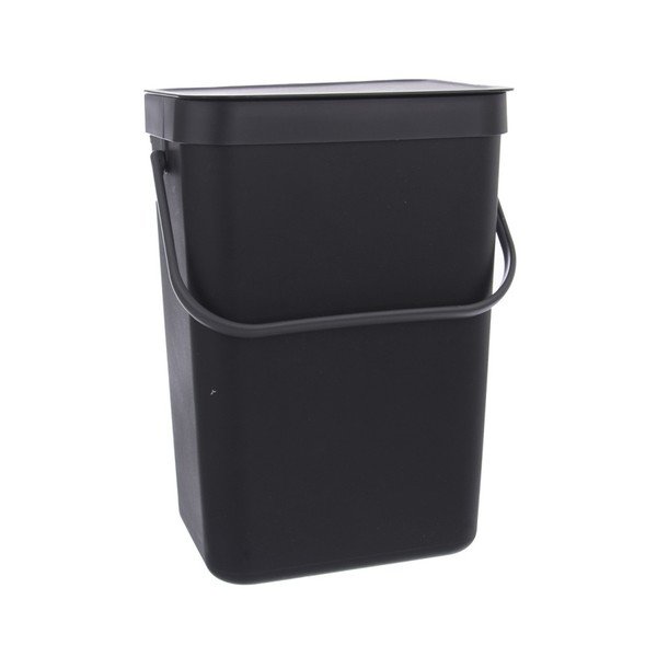 Černý závěsný odpadkový koš Orion, 10 l