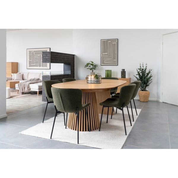 Sedie da pranzo verde scuro in un set di 2 Maceda - House Nordic-image-3