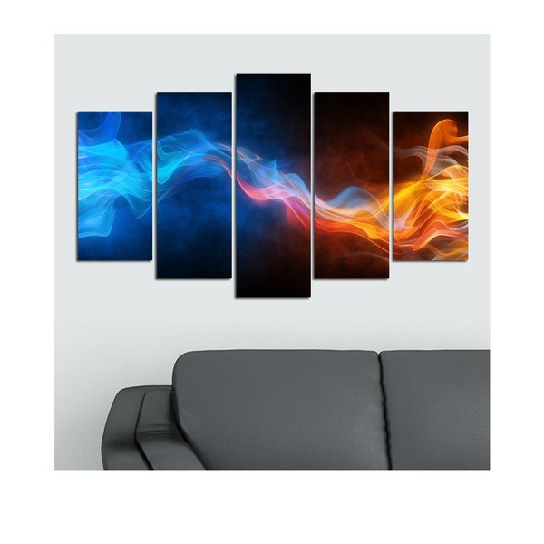 Quadro a più parti Fuoco, 110 x 60 cm - Charm-image-1