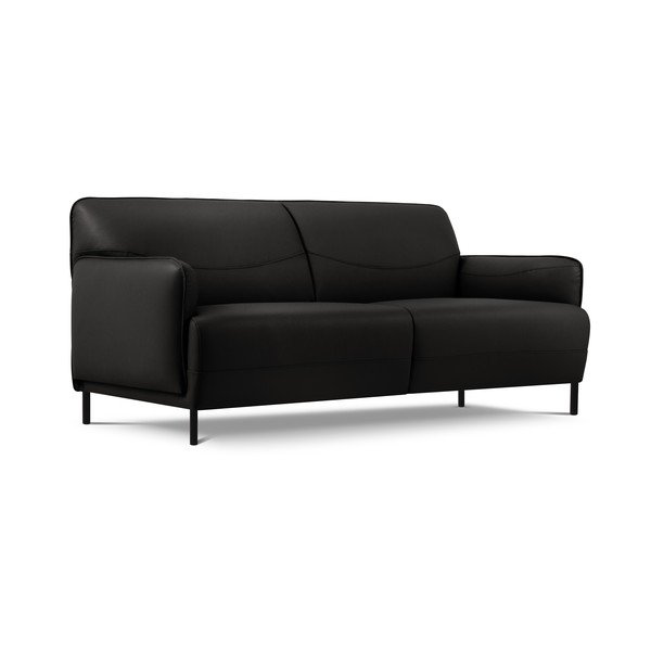 Divano in pelle nera , 175 x 90 cm Neso - Windsor & Co Sofas-image-2