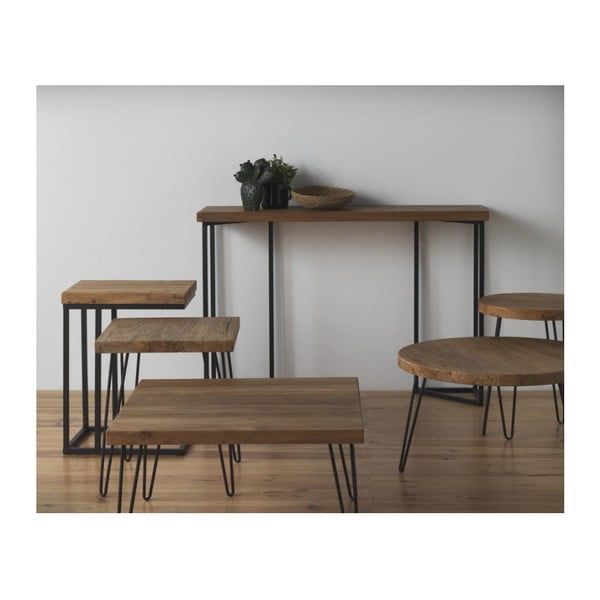 Tavolo pieghevole con piano in olmo Lorena Old Elm - Geese-image-2