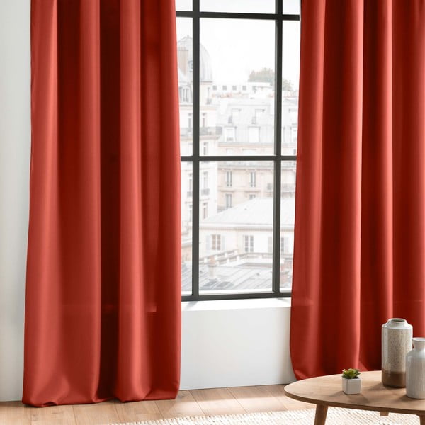 Tenda color mattone 140x260 cm Essentiel - douceur d'intérieur-image-2