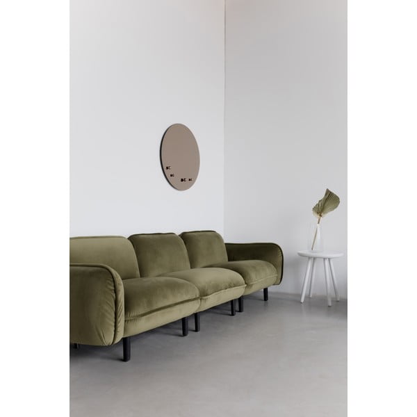 Divano in velluto blu scuro Bean - EMKO-image-1