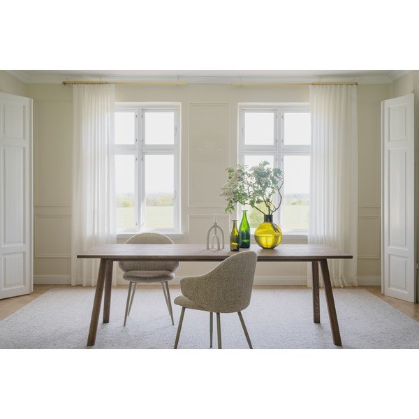 Tavolo da pranzo in rovere massiccio allungabile 95x220 cm Clapperton – Rowico-image-1