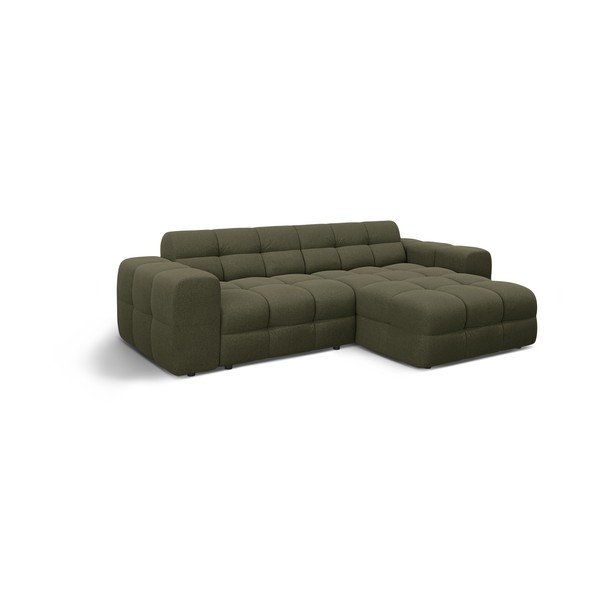 Divano angolare verde (con penisola a destra/con chaise lounge) Kendal – Micadoni -image-3