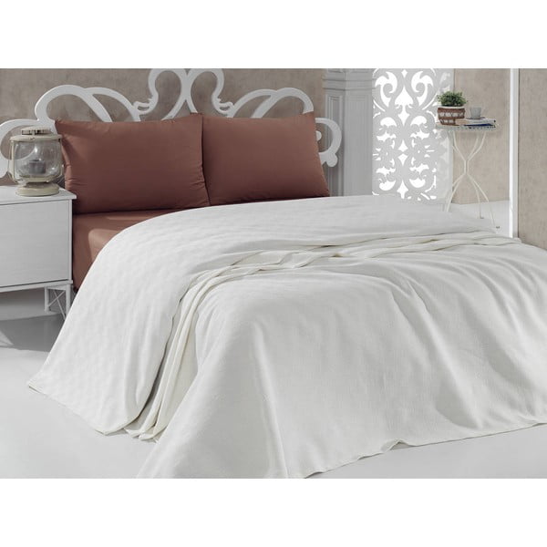 Copriletto in cotone beige per letto matrimoniale 200x200 cm 3 - Mijolnir-image-1