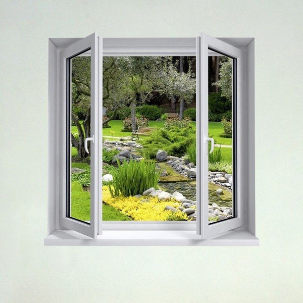 Samolepka Ambiance Stream in the garden-image-1
