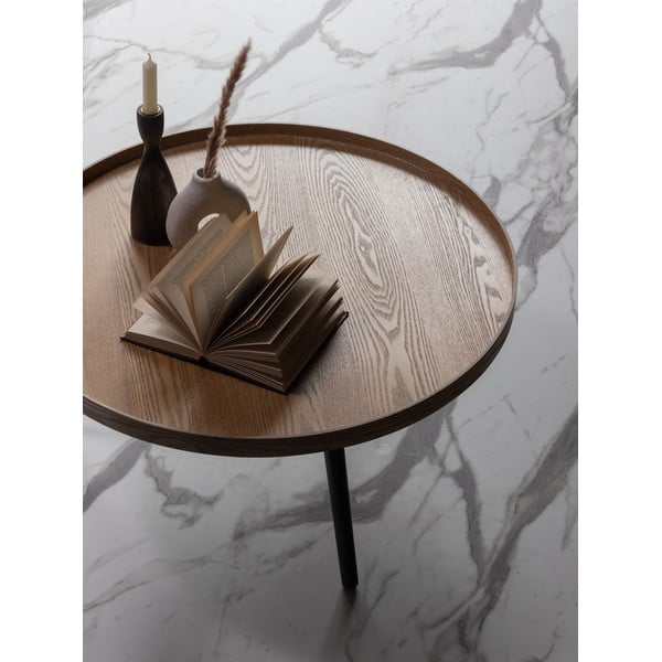 Tavolino beige e nero , ø 78 cm Mesa - WOOOD-image-1