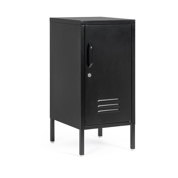 Armadietto nero in metallo con chiusura a chiave 35x76x40 cm Cambridge – Yes Everyday-image-2