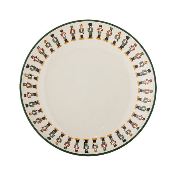 Piatto da dolce color crema in gres a tema natalizio ø 16 cm Jolly – Bloomingville