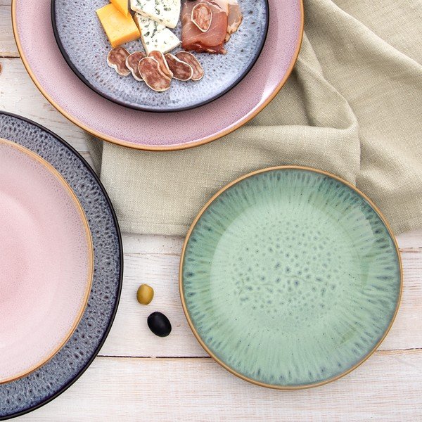 Piatto da dolce rosa in ceramica ø 20,5 cm Glaze – Orion-image-3