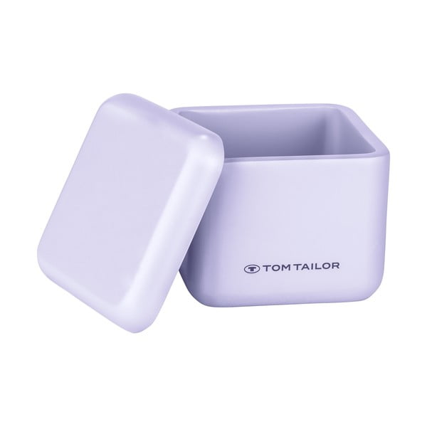 Organizer da bagno in poliresina viola per dischetti di cotone Tom Tailor T-Rounded – Wenko