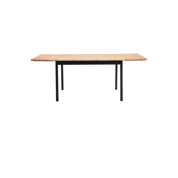 Tavolo da pranzo pieghevole in pino con struttura nera , 120 (200) x 70 cm Brisbane - Bonami Essentials-image-2