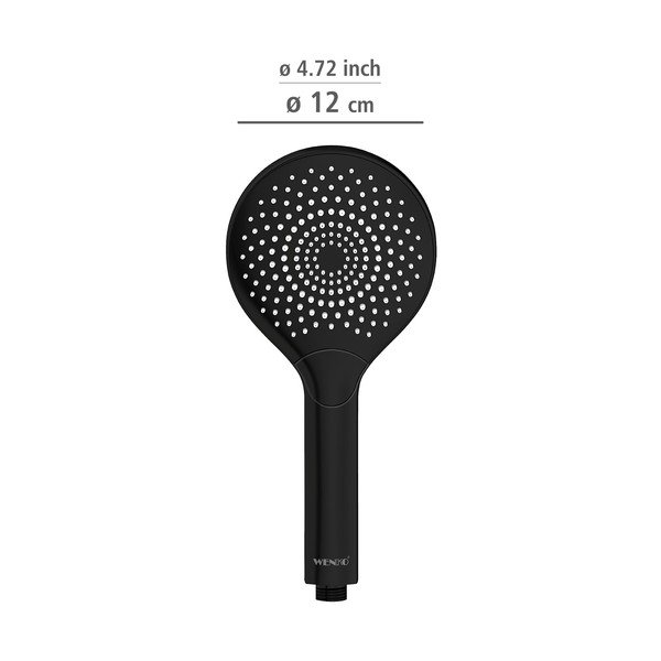 Soffione nero Matt, ø 12 cm - Wenko-image-1