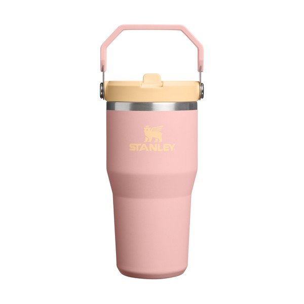 Borraccia termica color pesca in acciaio inox 600 ml IceFlow™ Flip Straw 2.0 Tumbler Peach Rose – Stanley