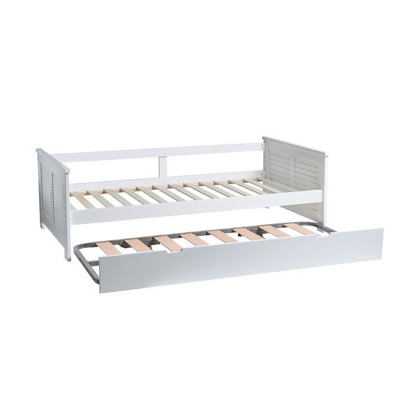 Divano letto bianco Maui, 90 x 190 cm - Marckeric-image-3