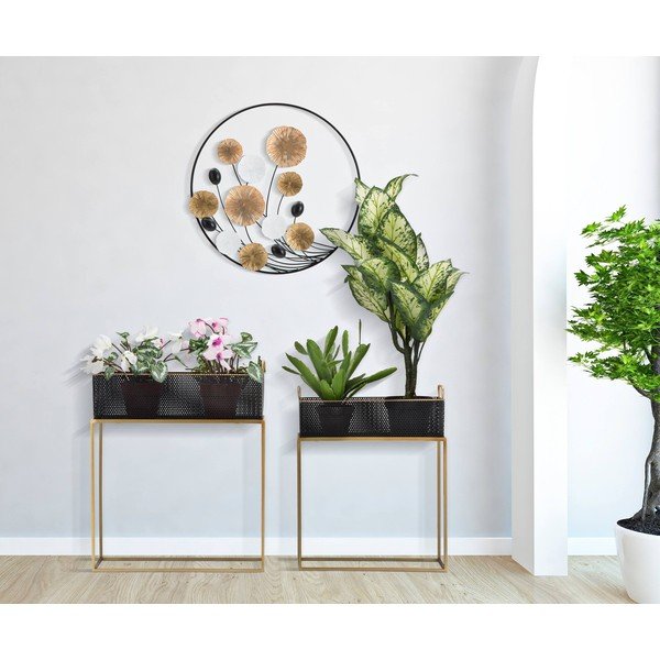 Decorazione da parete in oro e nero Dory, ø 59 cm - Mauro Ferretti-image-1